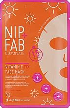 Masque Tissu Revitalisant La Vitamine C Pour Visage Nip Fab