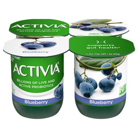 Save On Activia Low Fat Blueberry Probiotic Yogurt Cups Ct Order