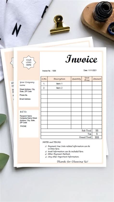 Invoice Template Order Form Diy Order Form Template Order Form