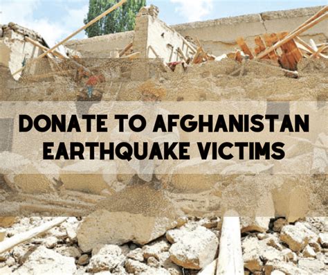 Second Magnitude 6 8 Earthquake Hits Afghanistan How To Help Causes