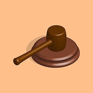 Vector Illustration Of A D Judge Gavel And Pedestal Vector Authority