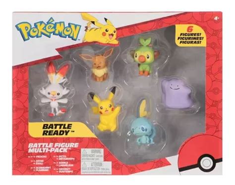 Pokemon Pack X6 Figuras Battle Ready Original Pkw2469