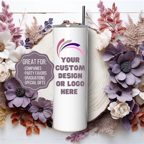 Custom Logo Tumbler Personalized 20 Oz Tumbler Design Custom Company