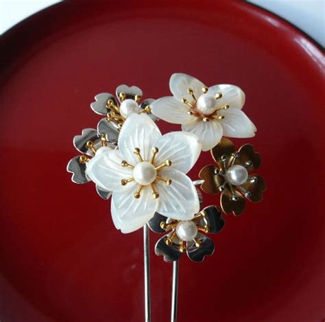 Kanzashi Are Hair Ornaments Adorned Traditional Japanese Hair Style