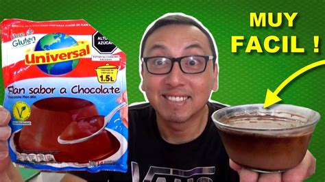 Como Hacer Flan De Chocolate Universal Pasos Youtube