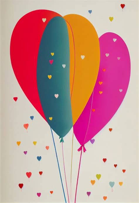 Free Birthday Balloons Background Image