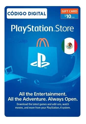 Tarjeta Playstation 10usd México Psn Network MercadoLibre