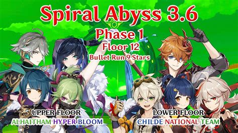 Spiral Abyss Phase Floor Bullet Run Stars Alhaitham