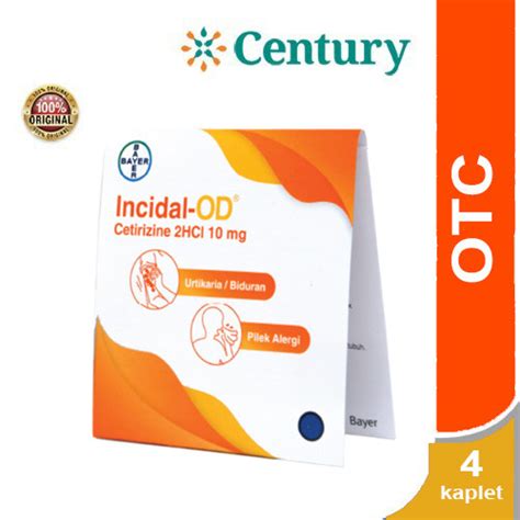 Promo Incidal OD 10mg 1 Strip Isi 4 Kapsul Jakarta Pusat Century