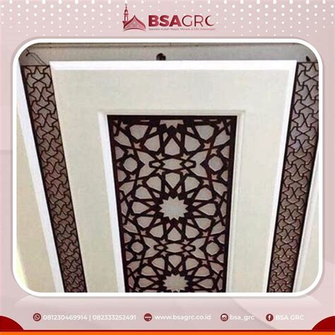 Ornament Plafond PVC BSA GRC Abgehängte decke design