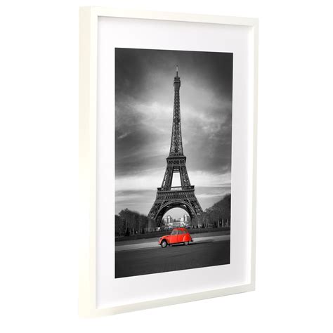 BD ART Cornice Portafoto Bianca 50 X70 Cm Con Passepartout 40 X 50 Cm