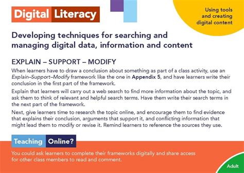 Free Digital Literacy Activity Cards World Of Better Learning