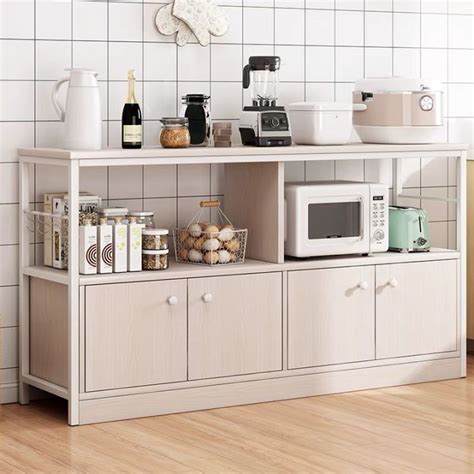 Cabinet Racks Household Small Cooking Tables With Doors Kitchen