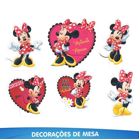 Kit Festa Infantil Minnie Mouse Piffer PT 1 UN Festas Kalunga