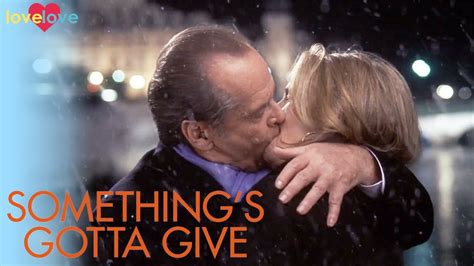 Harry And Erica Kiss In The Snow Somethings Gotta Give Love Love Youtube