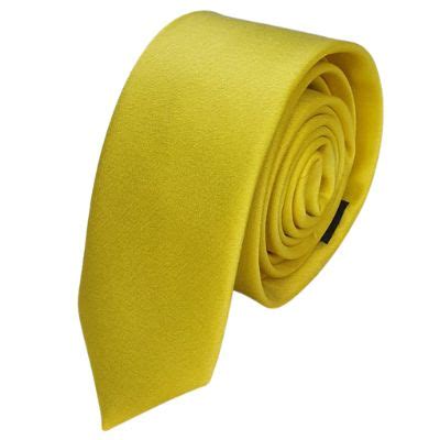 Gravata Slim Amarelo Fosco