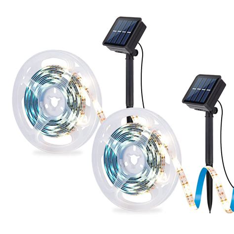 Solar Led Light Strip Outdoor String Lights Waterproof Ft Garden Path