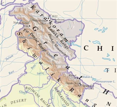 List of Important Plateaus & Mountain Ranges in India - with Map