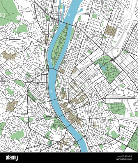 Budapest Vector Map Illustrator Vector Eps Maps Images