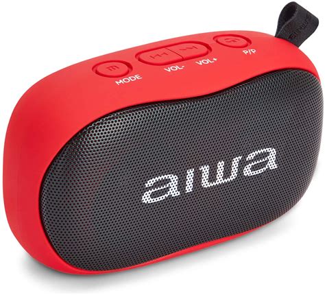 Aiwa Bs Rd Red Bluetooth Speaker Discoazul