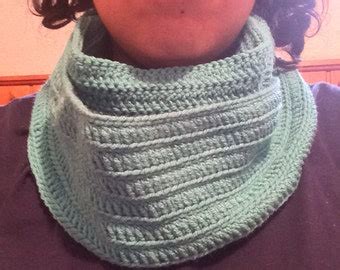 Handmade crochet infinity scarf. Made with aqua colored Loops and ...