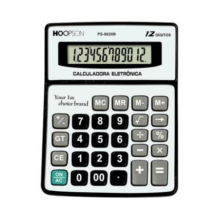 Calculadora De Mesa Hoopson Digitos Ps B Refrigera O