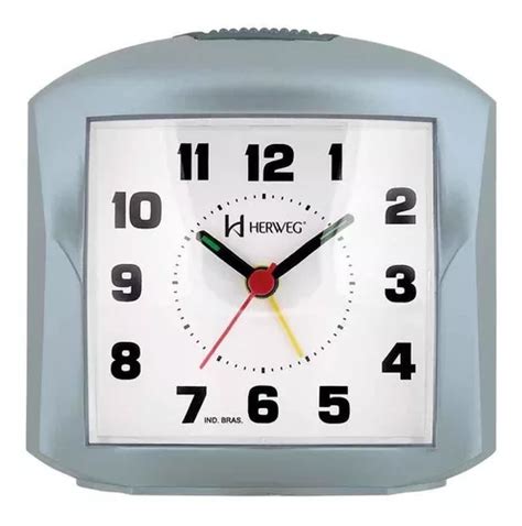 Reloj Despertador Herweg 2647 069 De Cuarzo Con Luz Azul MercadoLibre