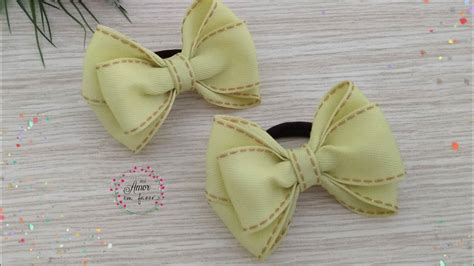 Parzinho na Xuxinha Escolar Fácil e Rápido Pap Diy Ribbon Bow