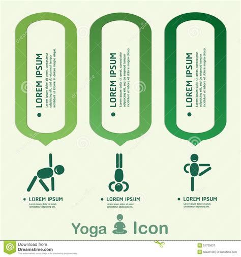 Forma De Vida Sana Infographic Vector De La Yoga Ilustración del