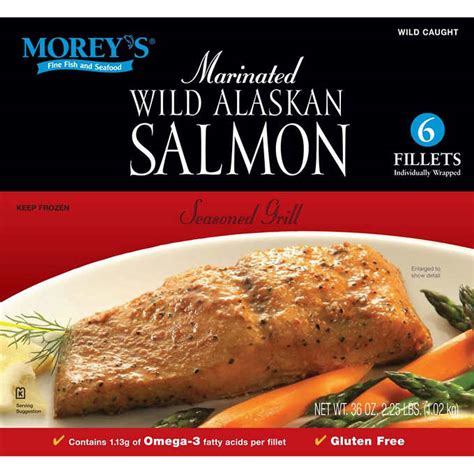 Moreys Marinated Wild Alaskan Salmon Fillets Seasoned 59 Off