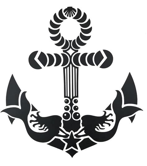 Mermaid Anchor Vinyl Decal Mermaid Wall Decal Anchor Decal Beach Bumper Sticker Laptop Decal