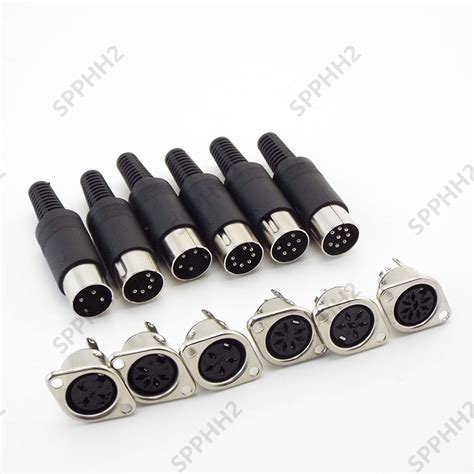 Socket Hulled Panel Chassis Soldering Din Connector Pin