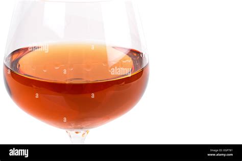 Glass Of Wine Isolated On White Background Stock Photo Alamy