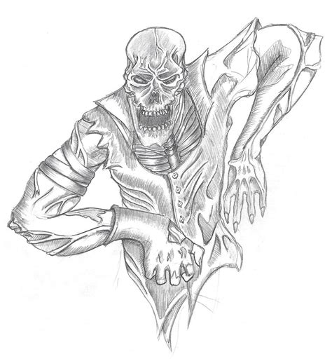 Zombie Pencil Drawing by anthonynemer on DeviantArt