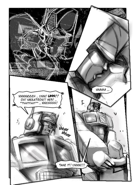 Rule 34 Comic Confession Greyscale Male Only Megatron Monochrome Optimus Prime Text