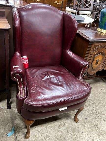 Benchcraft Of Hickory Red Wing Chair Dixon S Auction At Crumpton