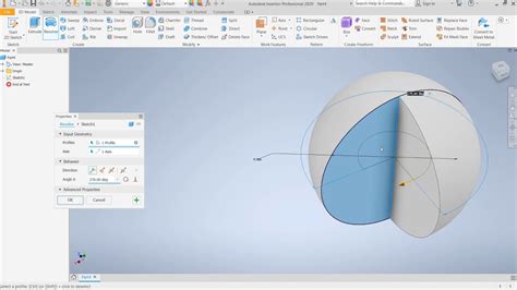 Autodesk Inventor 2020 10 3d Revolve Youtube