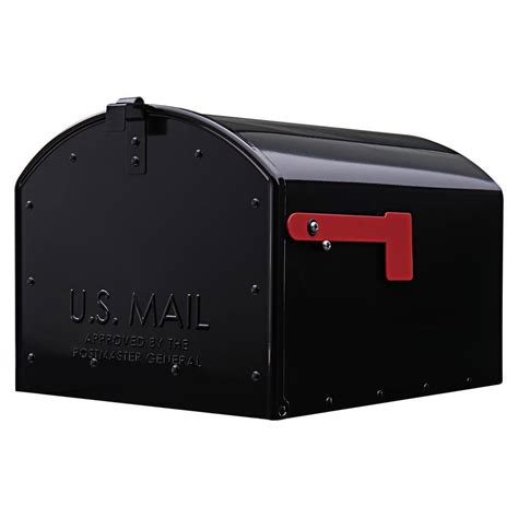 Gibraltar Mailboxes Storehouse Black Extra Large Post Mount Mailbox