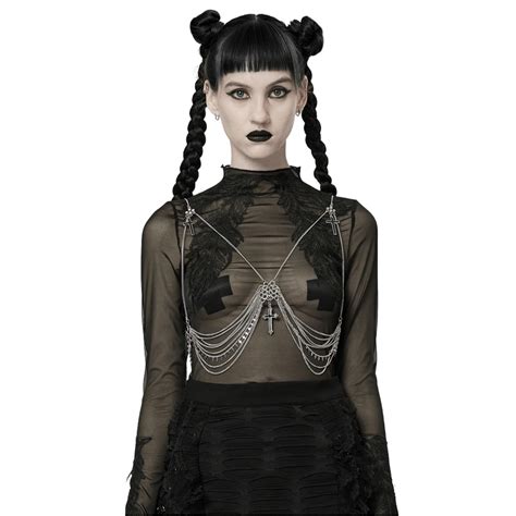 Womens Body Harness For Goth Punk And Rock