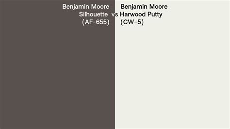 Benjamin Moore Silhouette Vs Harwood Putty Side By Side Comparison