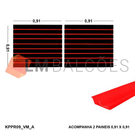 Painel Canaletado Preto Em Mdf X M Unidades Perfil Pvc