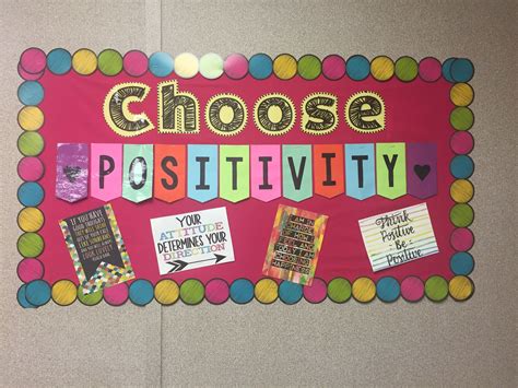 Positivity Bulletin Board Motivational Bulletin Boards Elementary