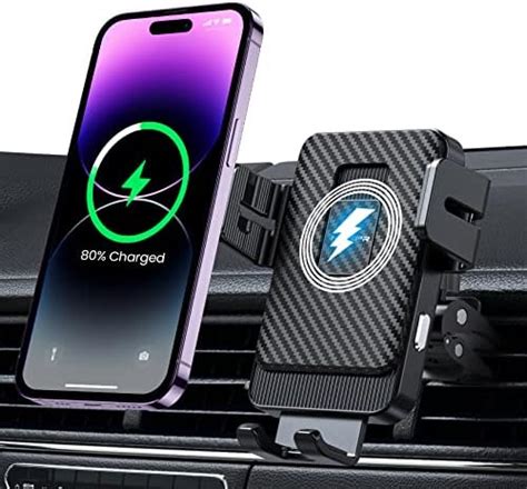 Wireless Car Charger Mokpr 15w Fast Charging Auto Clamping Car Charger