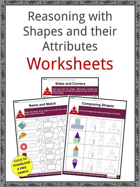 Reasoning With Shapes And Their Attributes Facts And Worksheets