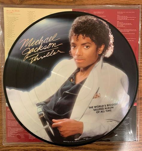 WOW Michael Jackson Thriller Picture Disc Vinyl Record Album Lp NM W