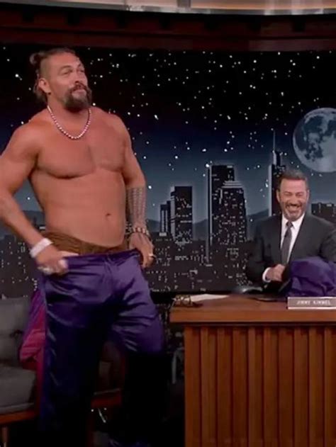 Jason Momoa Strips Near Naked On Jimmy Kimmel Live The Cairns Post