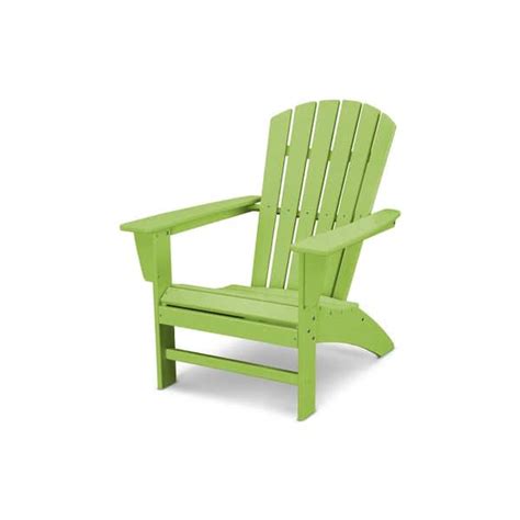 Polywood Grant Park Traditional Curveback Lime Plastic Outdoor Patio