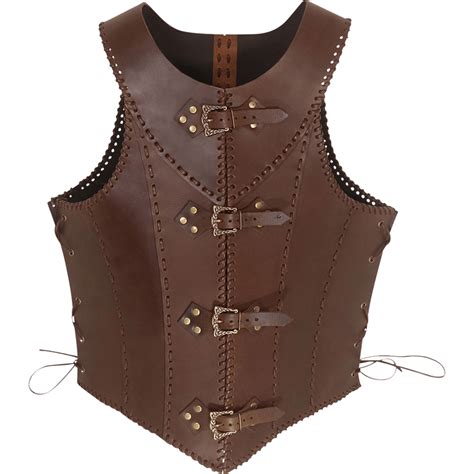 The Lady Warrior Leather Corset Brown