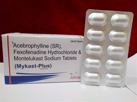 Acebrophylline Fexofenadine Hydrochloride And Montelukast Sodium