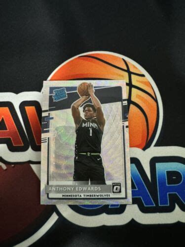 Donruss Optic Anthony Edwards Rated Rookie Silver Wave Prizm Rc